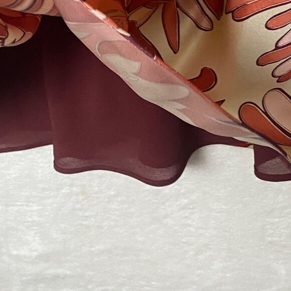 Ann Taylor Loft Silk Blend Halter Empire Floral Midi Dress 10 Y2K Groovy Boho - Picture 11 of 12